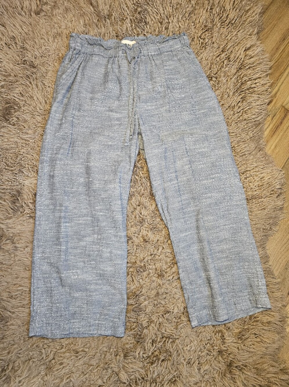 Pact Chambray Sunday Wide-Leg Pants